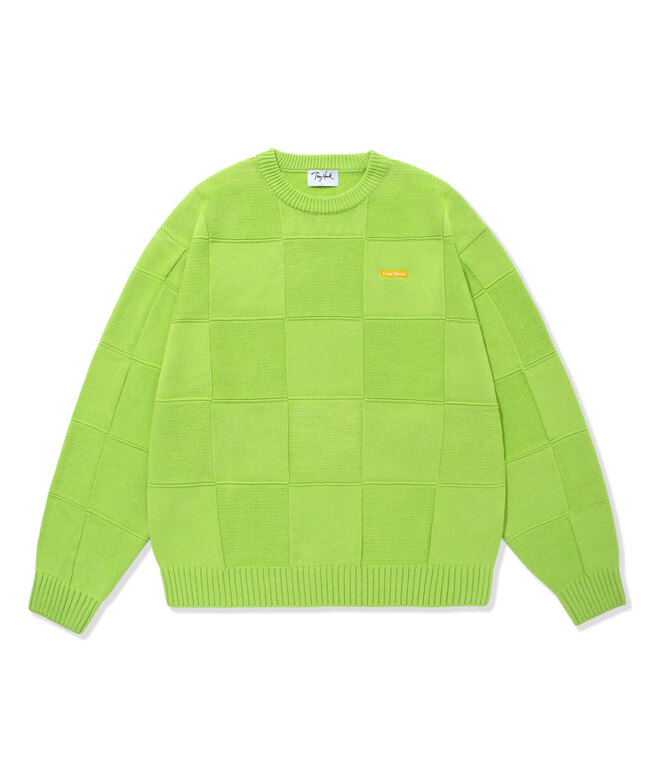 SQUARE WEAVE KNIT GREEN