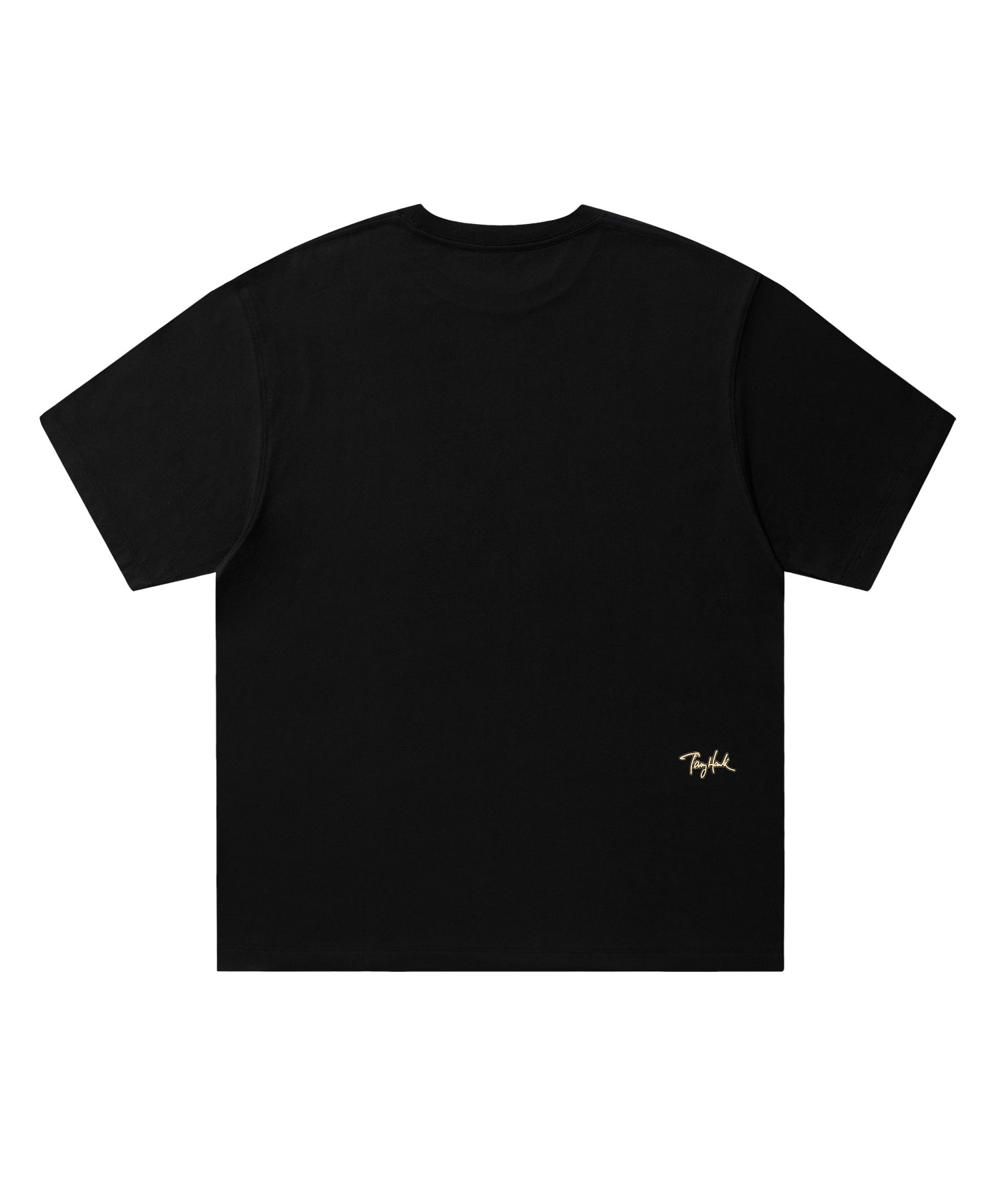 로고 타이포 그래픽 티셔츠 블랙